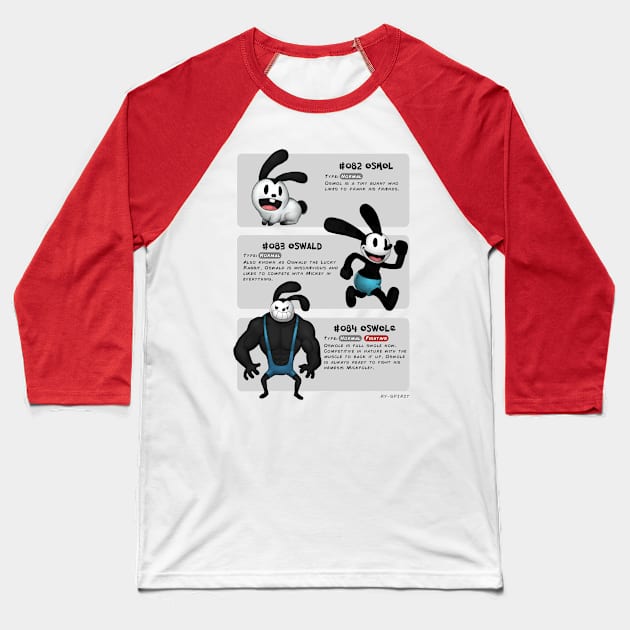 Oswald Evolutions Baseball T-Shirt by disneyevolutions